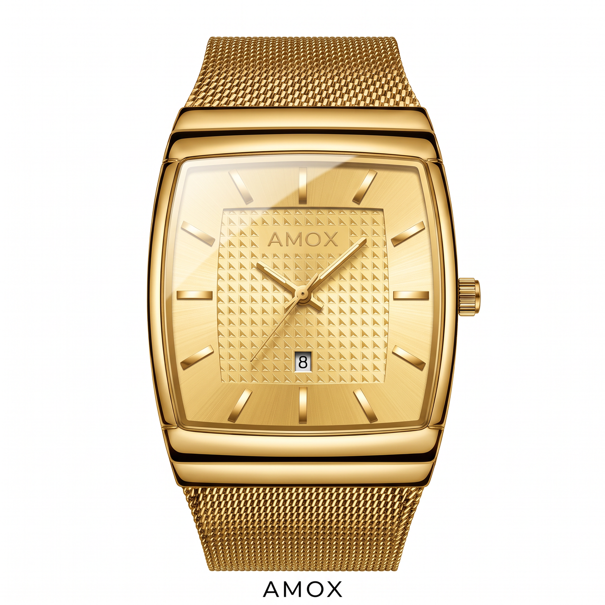Reloj Finesse Hombre Amox color Oro / Oro, brazalete de acero